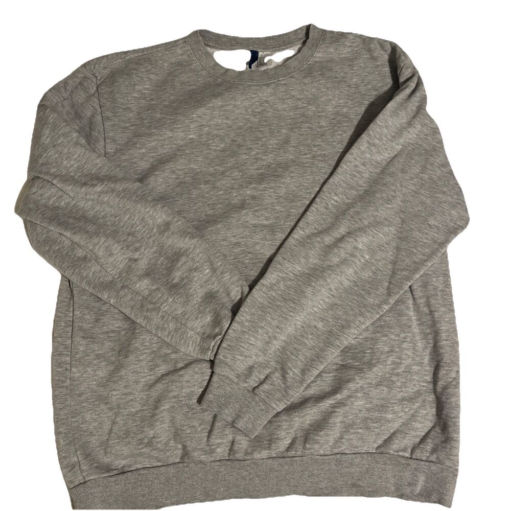 Divided by H&M Pullover Sweatshirt Women's Large Long Sleeve Crewneck Gray Soft